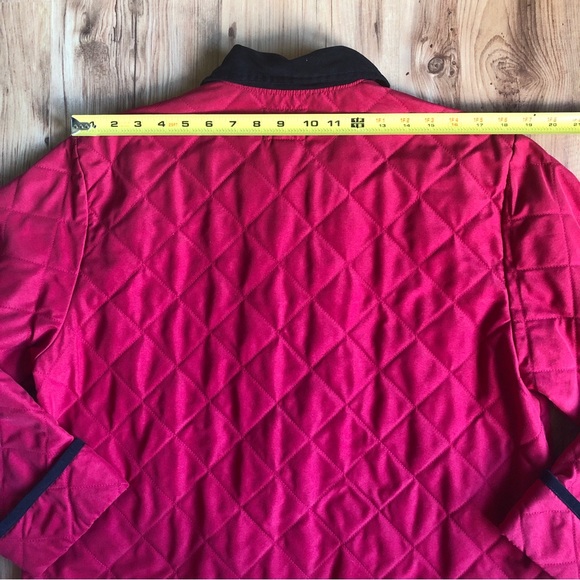 Vintage DESERT HEAT Quilted Jacket Christmas Embroidery Red Medium Women’s - Picture 9 of 16